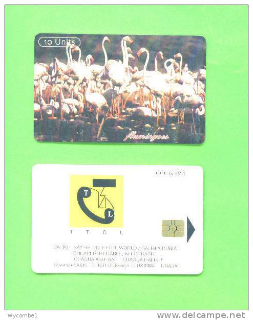 TANZANIA - Chip Phonecard/Birds/Flamingoes - Tansania