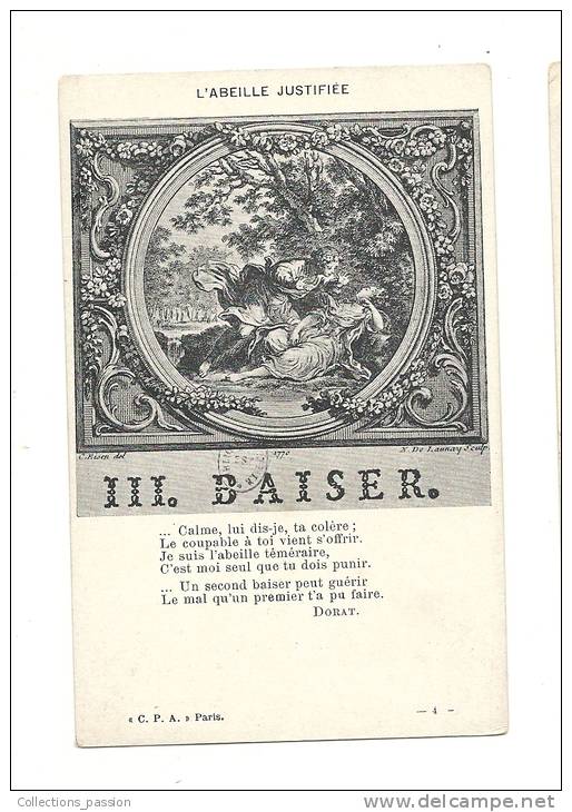 Cp, Philosophie Et Pensées, III - Baiser - L'Abeille Justifiée - Philosophy