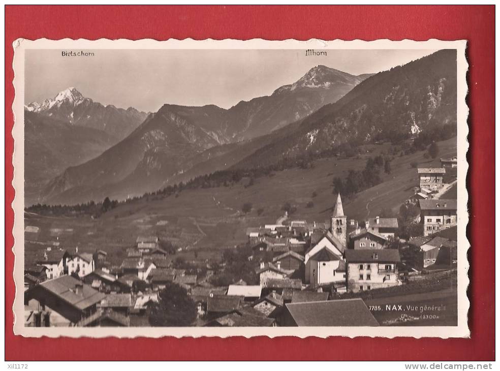 K1175 Nax Vue Générale,Bitschhorn,Illhorn. Hérens. Perrochet 7785, Non Circulé. - Nax