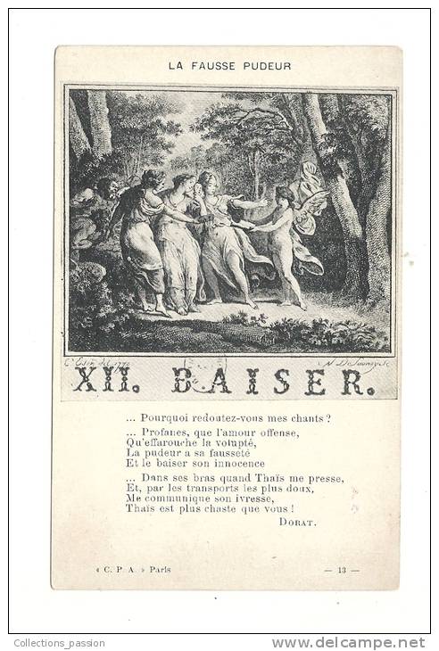 Cp, Philosophie Et Pensées, XII - Baiser - La Fausse Pudeur - Filosofía & Pensadores