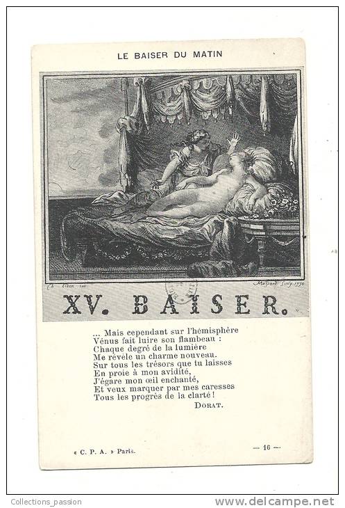 Cp, Philosophie Et Pensées, XV - Baiser - Le Baiser Du Matin - Philosophie