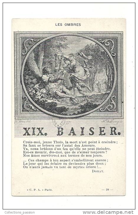 Cp, Philosophie Et Pensées, XIX - Baiser - Les Ombres - Philosophie