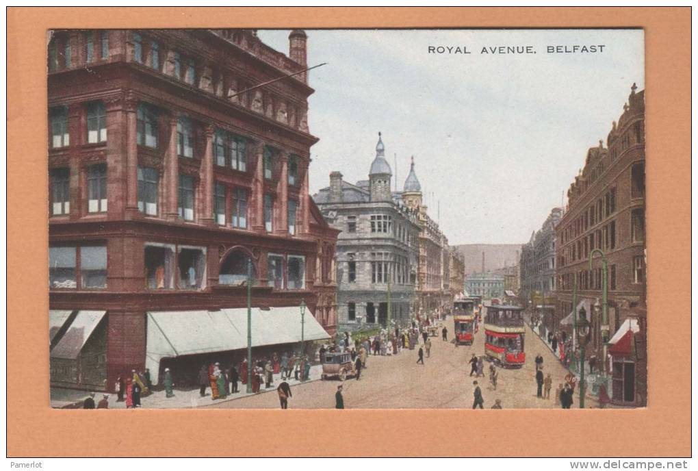 England Engleterre Belfast (Royal Avenue ) Animé Animated Carte Postale Postcard Cpa - Antrim