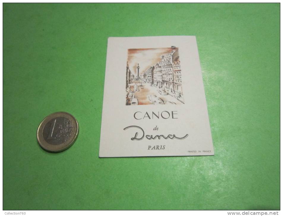 DANA - CANOE - Carte Parfumée Ancienne - Anciennes (jusque 1960)