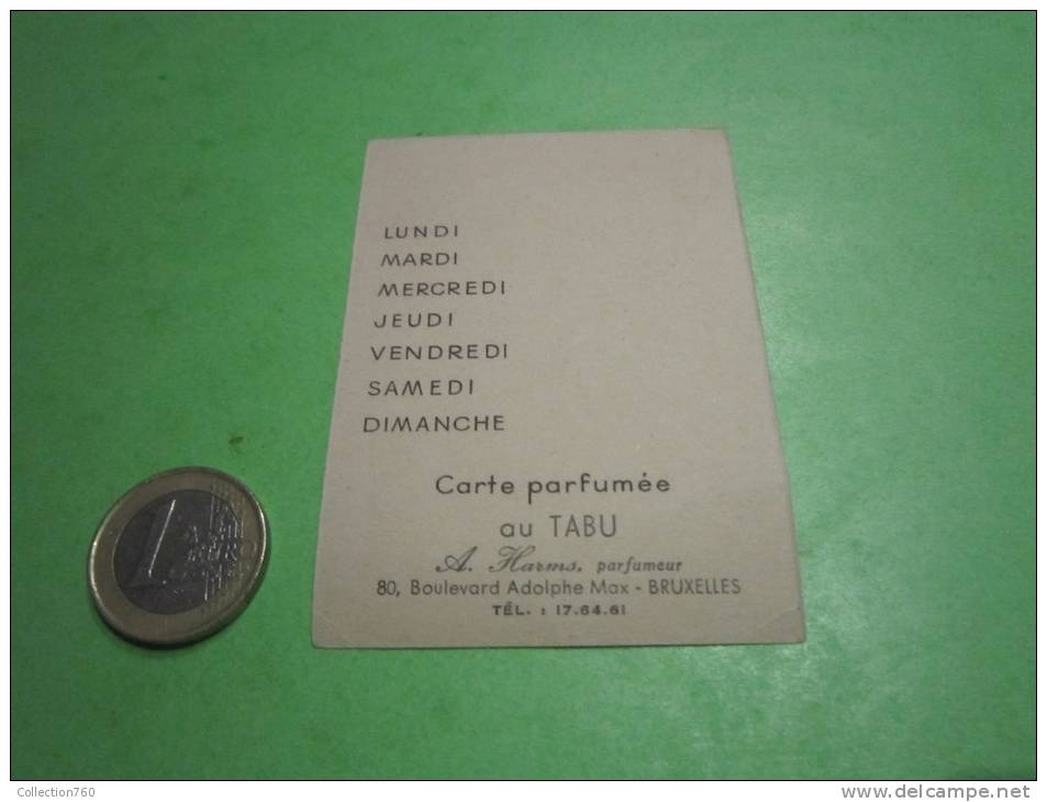 DANA - TABU - Carte Parfumée Ancienne - Anciennes (jusque 1960)