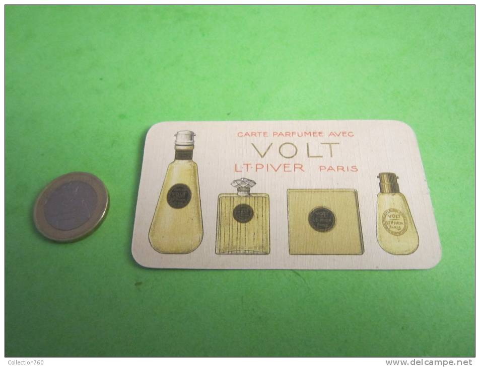 PIVER - VOLT - CALENDRIER 1925  - Carte Parfumée Ancienne - Anciennes (jusque 1960)