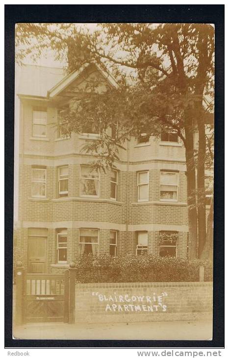 RB 810 - Early Real Photo Postcard - Blairgowrie Apartments - Where Perthshire? Scotland - Perthshire