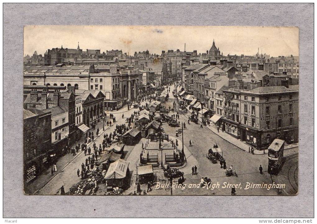 23454   Regno  Unito,  Birmingham,  Bull Ring  And  High  Street,  VG  1916 - Birmingham
