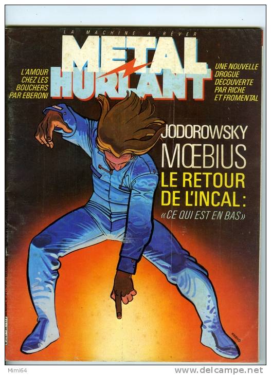 MAGAZINE. METAL HURLANT. JODOROWSKY MOEBIUS LE RETOUR DE L'INCAL . N°86  AVRIL  1983 - Métal Hurlant