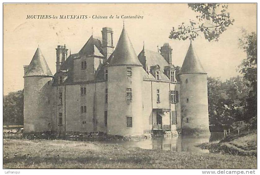 Vendée - Ref A474- Moutiers Les Mauxfaits - Chateau De La Cantaudiere   -carte Bon Etat - - Moutiers Les Mauxfaits