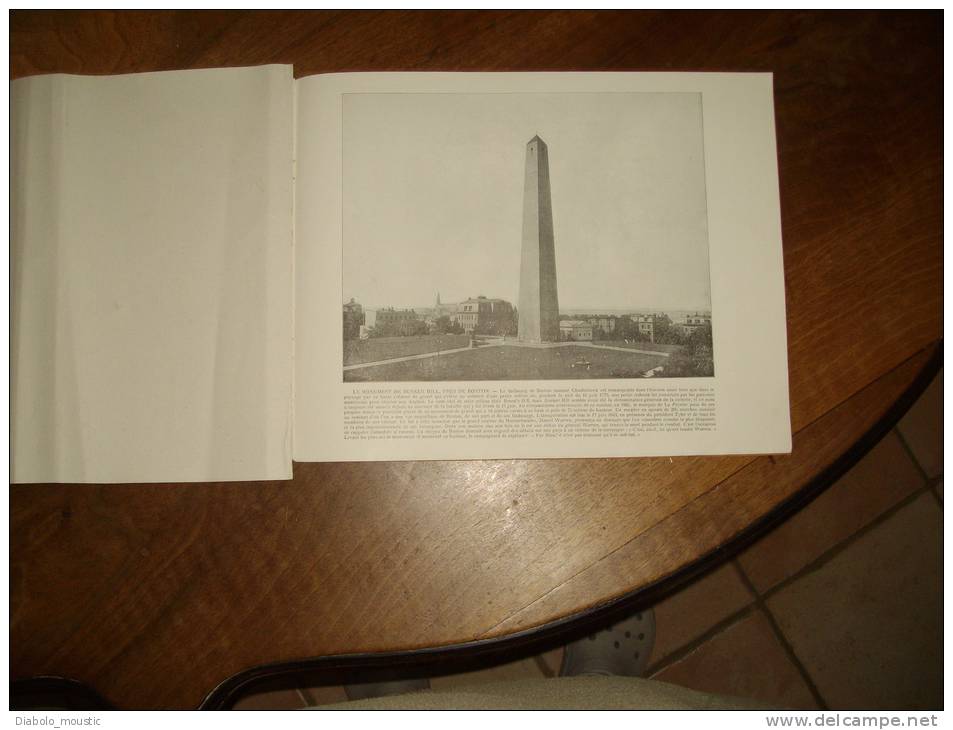 115 Ans D'âge :  Photogravure   Le Monument De BUNKER HILL                      BOSTON - Anciennes (Av. 1900)