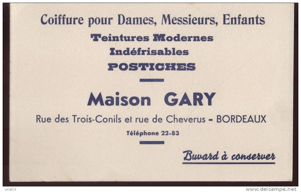 BUVARD.. 33 BORDEAUX....MAISON GARY.. .‹(•¿•)› - Parfums & Beauté
