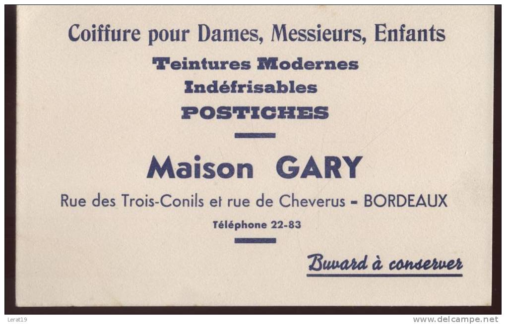 BUVARD.. 33 BORDEAUX....MAISON GARY.. .‹(•¿•)› - Parfum & Cosmetica