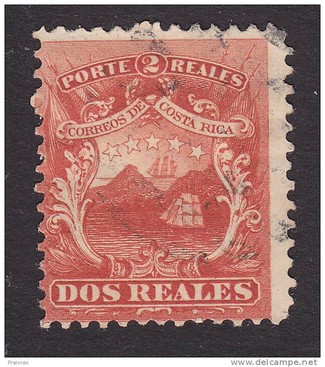 Costa Rica, Scott #2, Used, Coat Of Arms, Issued 1863 - Costa Rica