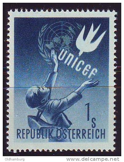 Österreich 1949, ANK 945, Unicef/ Schulkind Mit Friedenstaube, Postfrisch ** - Ungebraucht