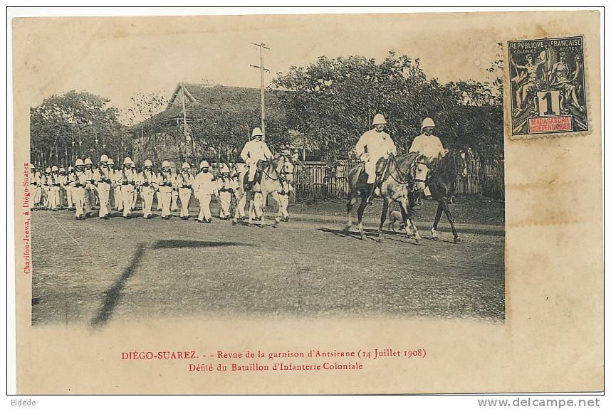 Diego Suarez Garnison Antsirané Bataillon Infanterie Coloniale Edit Charifou Etat Moyen - Madagascar