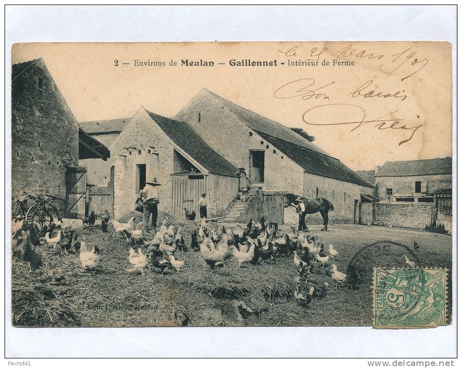 Environs De MEULAN - Ferme De GAILLONNET - Intérieur - Seraincourt