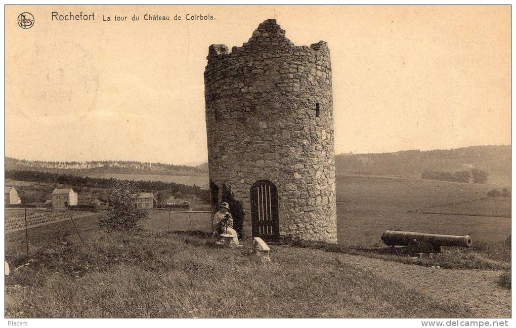 23559     Belgio,  Rochefort, La  Tour  Du  Chateau  De  Coirbois,  VG  1924 - Rochefort