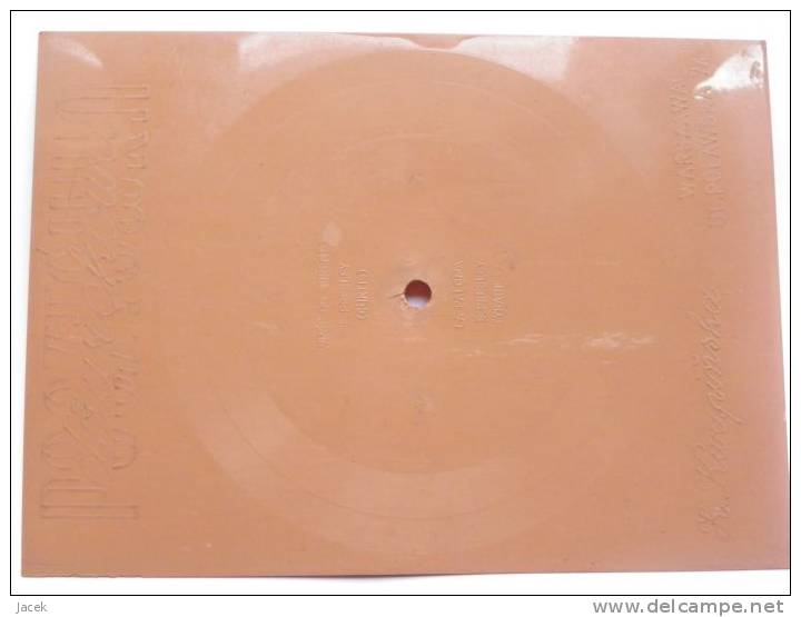 45 Rpm Polish Flexi Card/ Two Songs: E Presley :la Paloma Sorento  /very Rare - Speciale Formaten