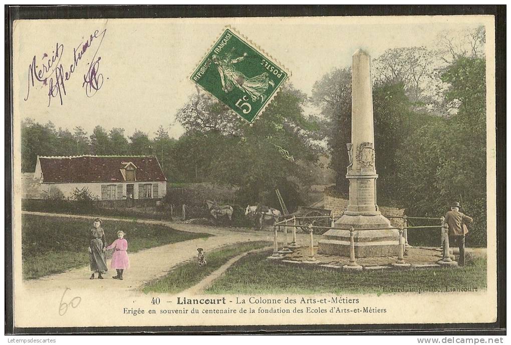 - CPA 60 - Liancourt, La Colonne Des Arts Et Métiers - Liancourt