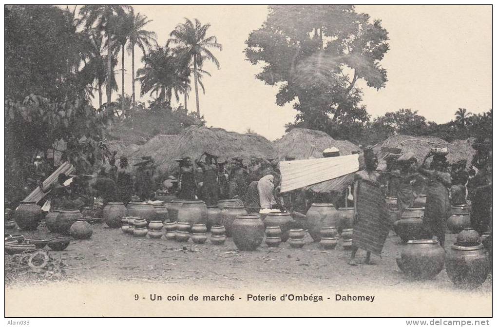 CPA - DAHOMEY - Un Coin Du Marché - Poterie D´Ombéga - Bon état - - Dahomey