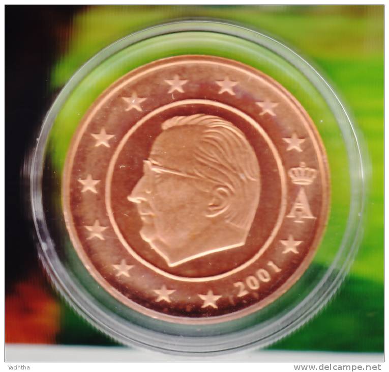 @Y@  Belgie    1 ct  -  2  euro  2001   RARE  8 munten / coins / pieces   oplage 15000