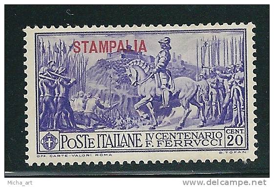 Italian Colonies 1930 Greece Aegean Islands Egeo Stampalia Ferrucci Issue 20cent MH V11889 - Egée (Stampalia)
