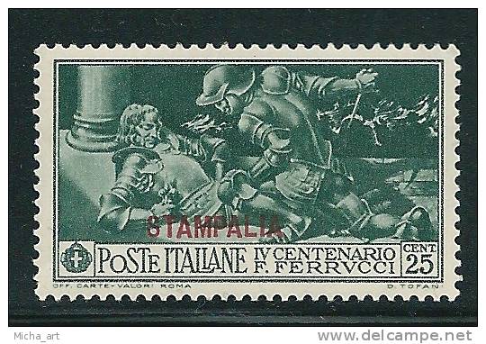 Italian Colonies 1930 Greece Aegean Islands Egeo Stampalia Ferrucci Issue 25cent MH V11890 - Egée (Stampalia)