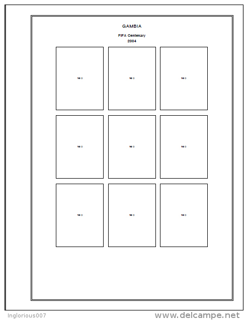 GAMBIA STAMP ALBUM PAGES 1869-2011 (1134 pages)