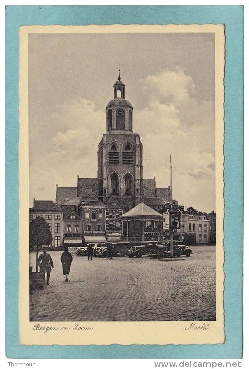 BERGEN OP  LOOM  -  MARKT  -  BELLE CARTE PHOTO ANIMEE  - - Bergen Op Zoom