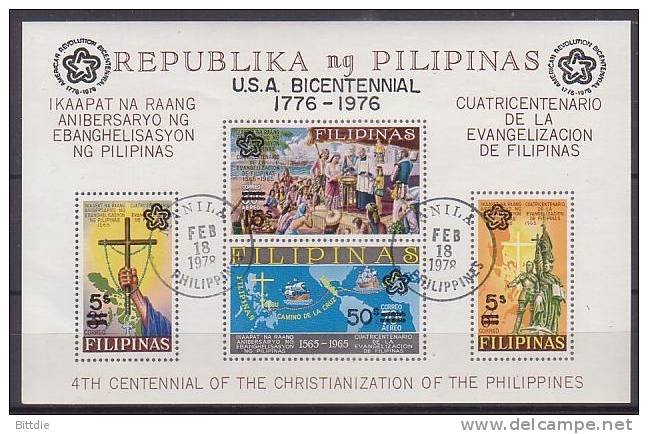 Philippinen, Bl.9 A , O  (848)* - Philippines