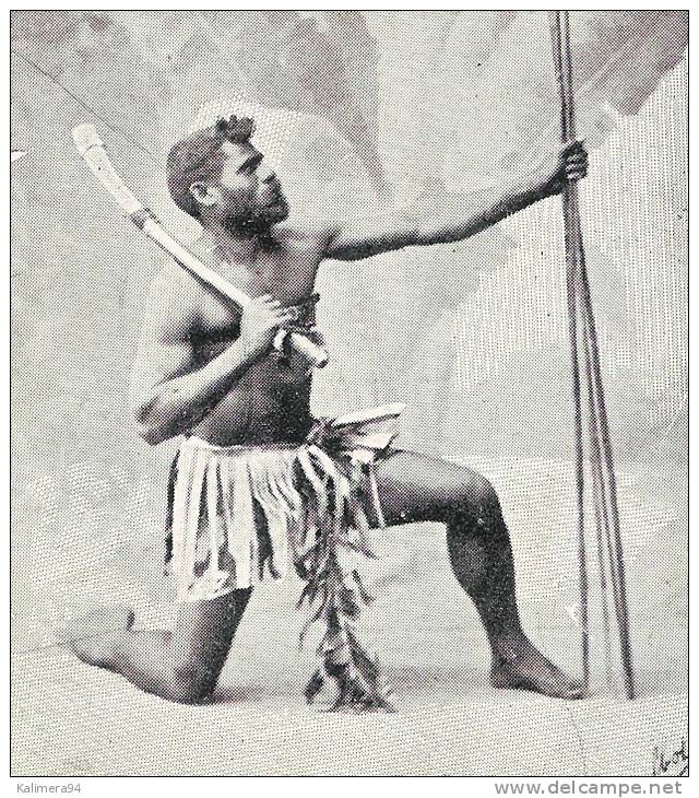 NOUVELLE-CALEDONIE  /  CANAQUE  NEO-CALEDONIEN  ( Chasseur Avec Machette Et Flèches ) /  CPA  "TALBOT"  PRECURSEUR - Nouvelle Calédonie