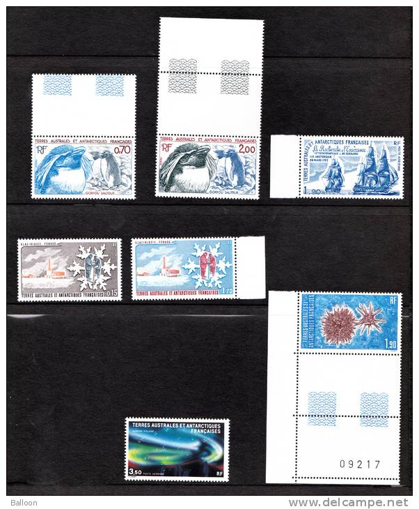 Lot De 7 Timbres Des TAAF Neufs - Terres Australes Et Antarctique Française - Unused Stamps