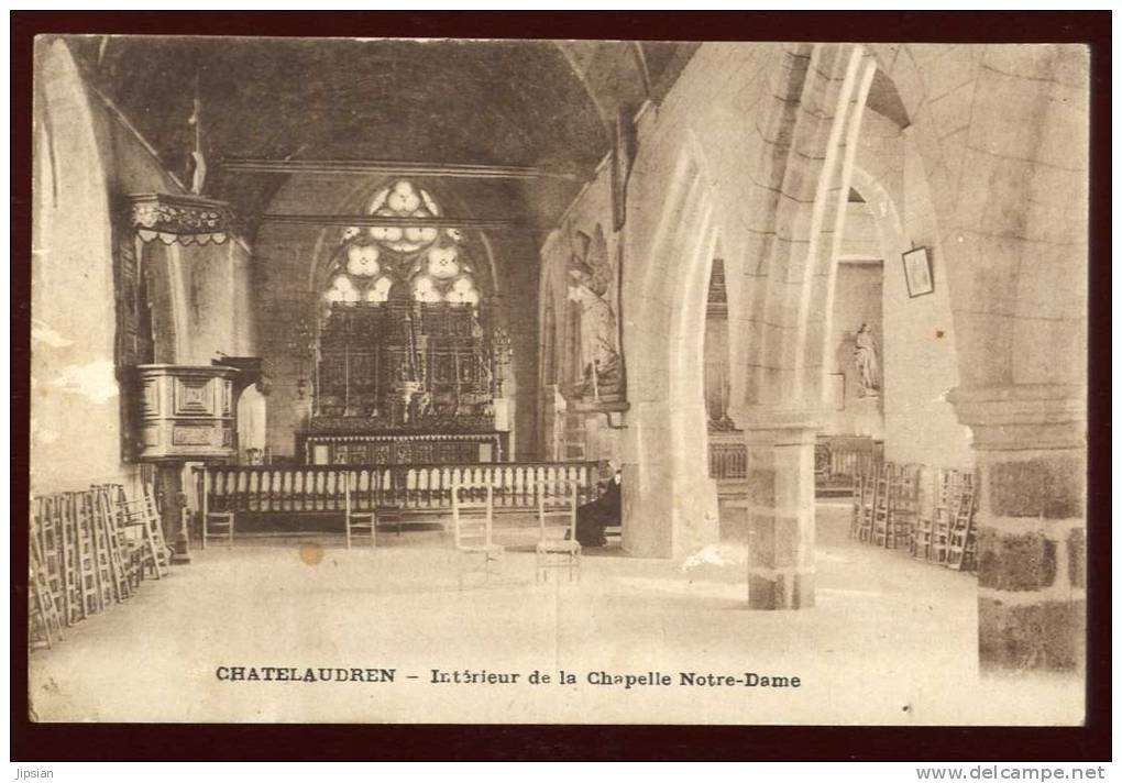 Cpa Du 22  Chatelaudren  Intérieur De La Chapelle Notre Dame  LEM15 - Châtelaudren