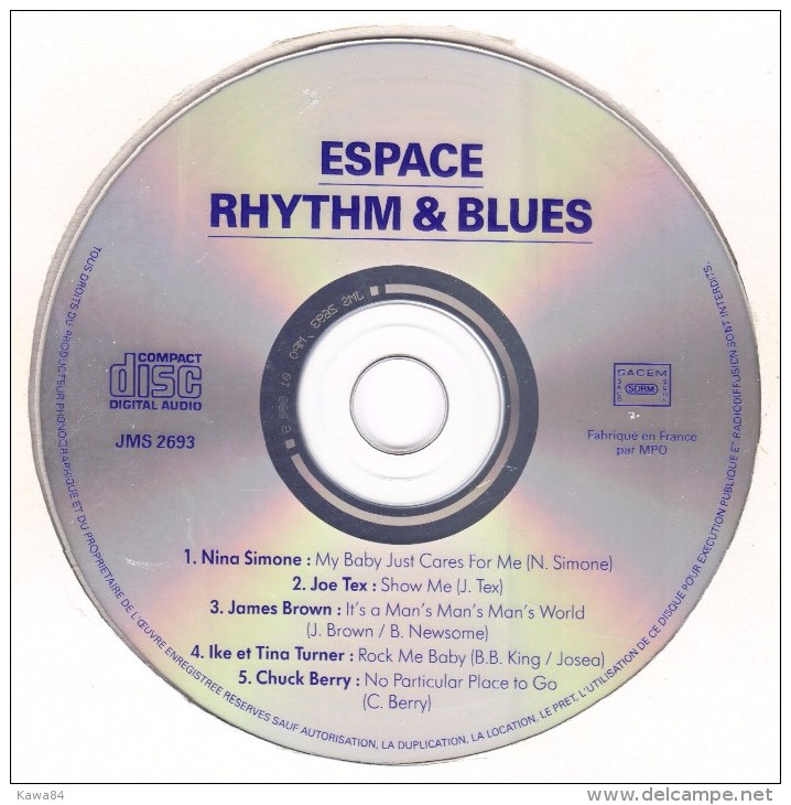 CDM Various Artist " Espace Rhythm & Blues " Promo - Collector's Editions