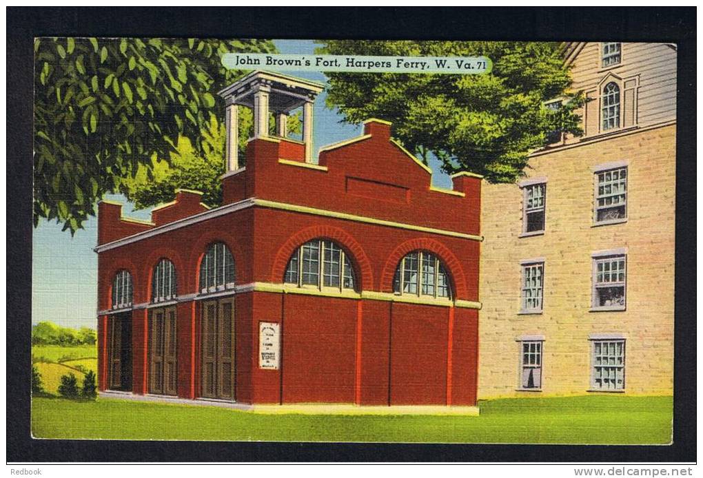 RB 811 - 1948 Postcard John Brown's Fort Harpers Ferry West Virginia USA - 3c Rate To London UK - Autres & Non Classés
