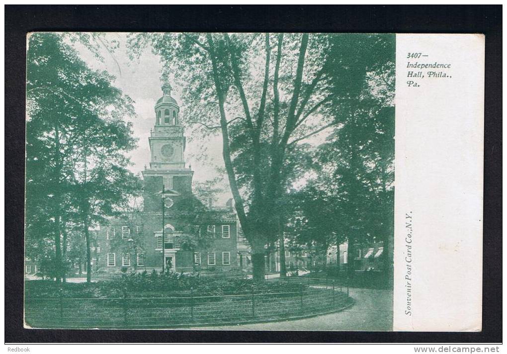 RB 811 - Early Postcard - Independence Hall Philadelphia Pennsylvania USA - Philadelphia