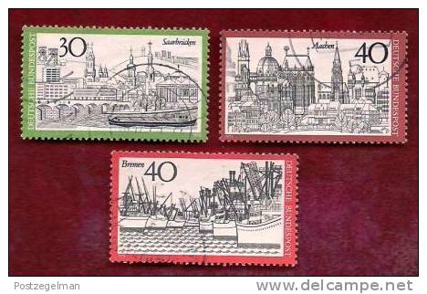 GERMANY 1973 Cancelled Stamp(s) Saarbruecken, Aachen, Bremen 787-789 - Used Stamps