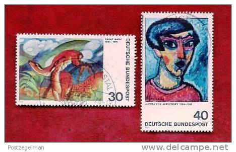 GERMANY 1974 Cancelled Stamp(s) Paintings Expressionism 798-799 - Used Stamps