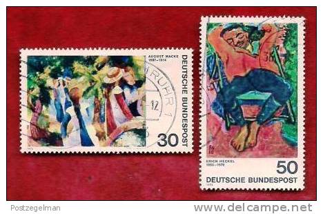 GERMANY 1974 Cancelled Stamp(s) Paintings Expressionism 816-817 - Used Stamps