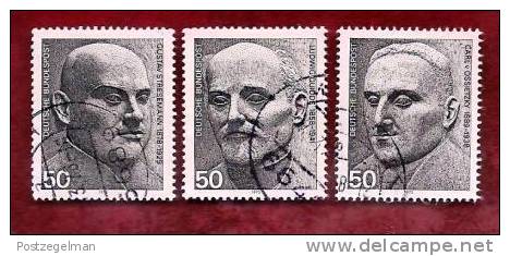 GERMANY 1975 Cancelled Stamp(s) Nobel Prize Winners 871-873 - Used Stamps