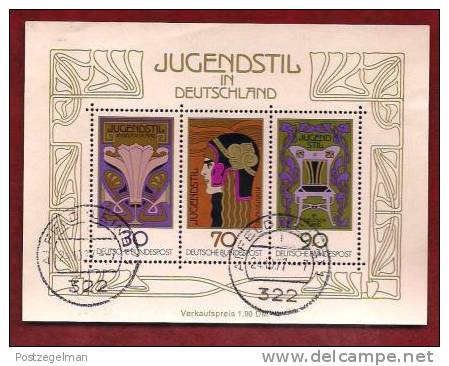 GERMANY 1977 Cancelled Stamp(s) Block 14 Jugendstill 923-925 - Other & Unclassified