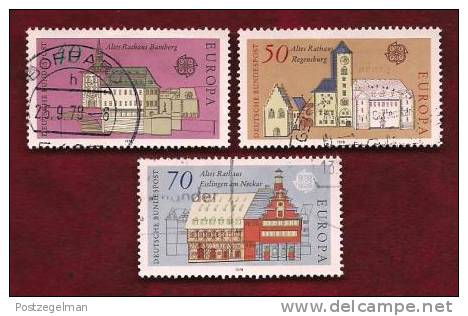 GERMANY 1978 Cancelled Stamp(s) Europa Architecture 969-971 - Used Stamps