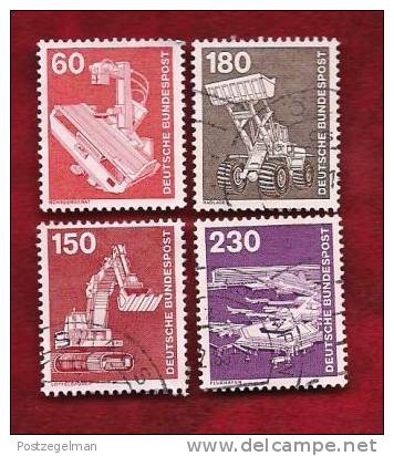 GERMANY 1978 Cancelled Stamp(s) Definitives Technics (4 Stamps) 990=994 - Used Stamps