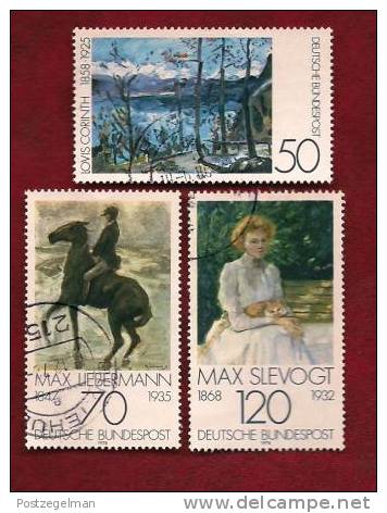 GERMANY 1978 Cancelled Stamp(s) Paintings Impressionism 986-988 - Used Stamps