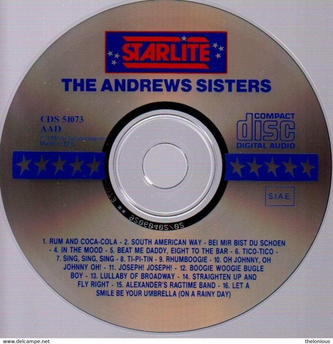 # CD: The Andrews Sisters - Bei Mir Bist Du Schon - CDS 51073 - Jazz