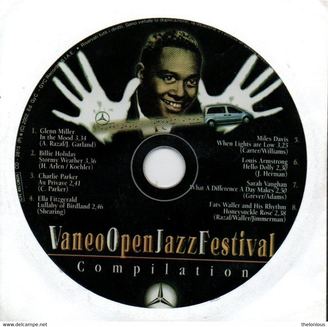 # CD: Gadget To Promote Mercedes - Benz Vaneo With A Cd Of Jazz Standards - Jazz