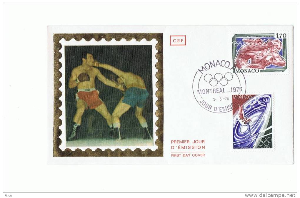 FDC MONACO  JEUX OLYMPIQUES  DE MONTREAL  1976 - Verano 1976: Montréal