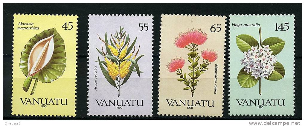 Vanuatu ** N° 838 à 841 - Fleurs Indigènes - Vanuatu (1980-...)