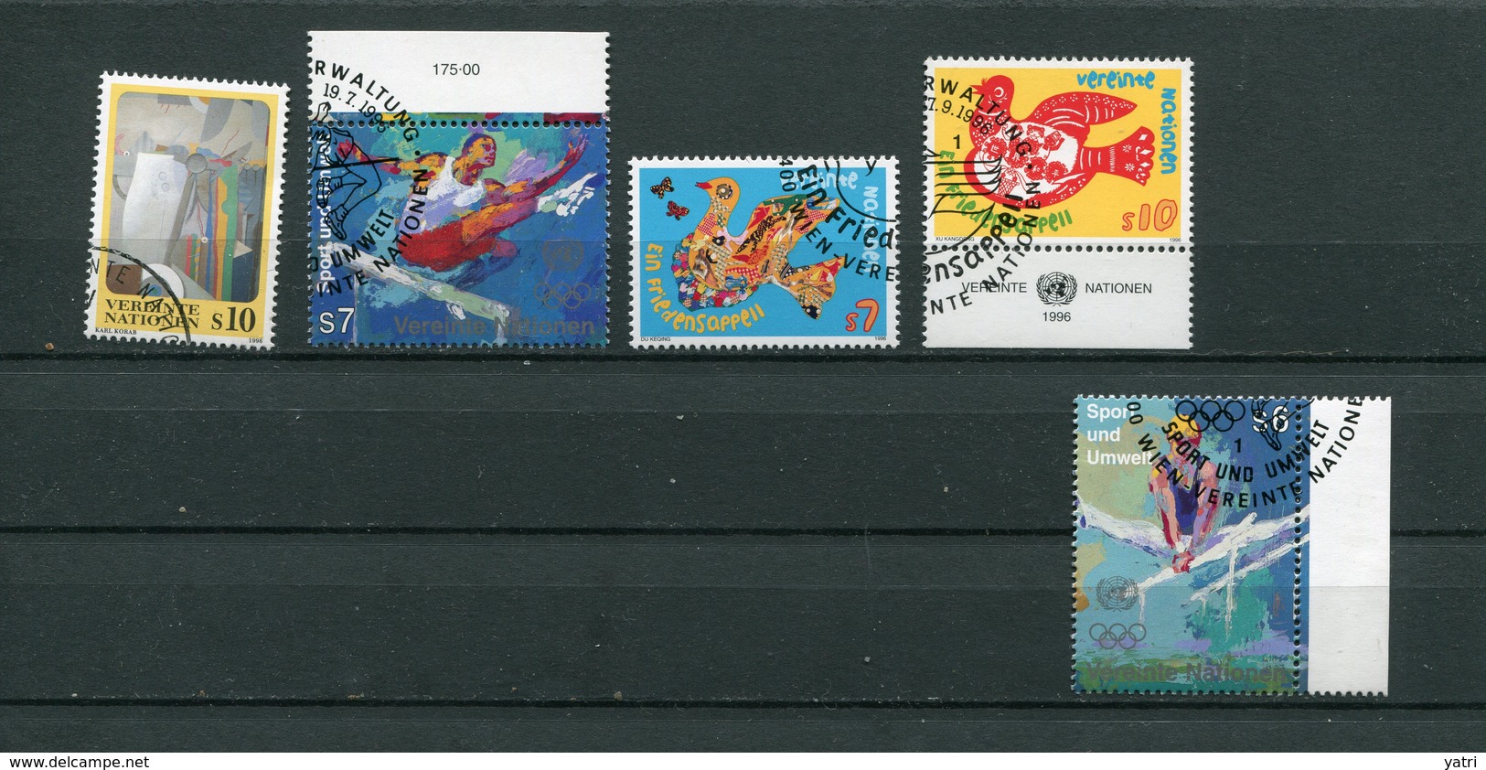 United Nations Wien - 1996 - Mi. 204 O + 204/217 O - Used Stamps